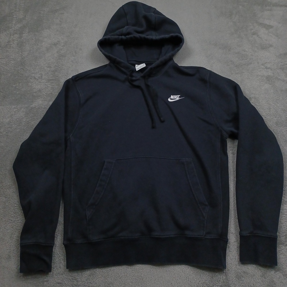Nike Sweater Mens Small Black Pullover Activewear Hoodie Casual Modern